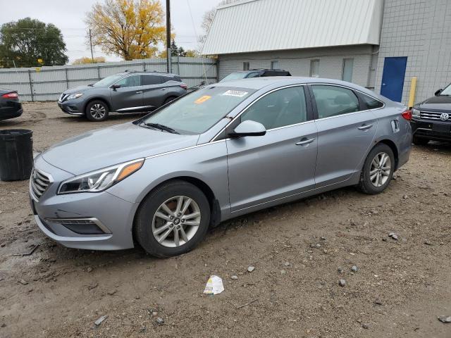 5NPE24AF8FH210206 - 2015 HYUNDAI SONATA SE GRAY photo 1