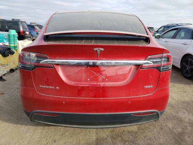 5YJXCBE26HF065251 - 2017 TESLA MODEL X RED photo 6