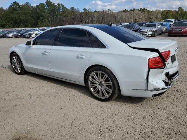 WAUR2AFD1DN018479 - 2013 AUDI A8 L QUATTRO WHITE photo 2