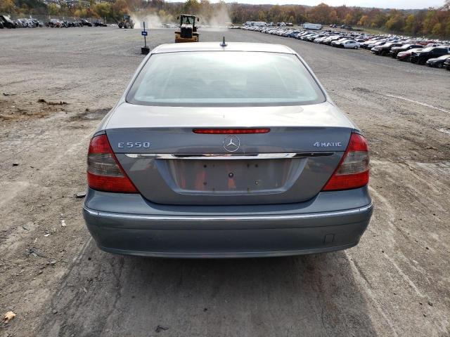 WDBUF90X67X213181 - 2007 MERCEDES-BENZ E 550 4MATIC BLUE photo 6