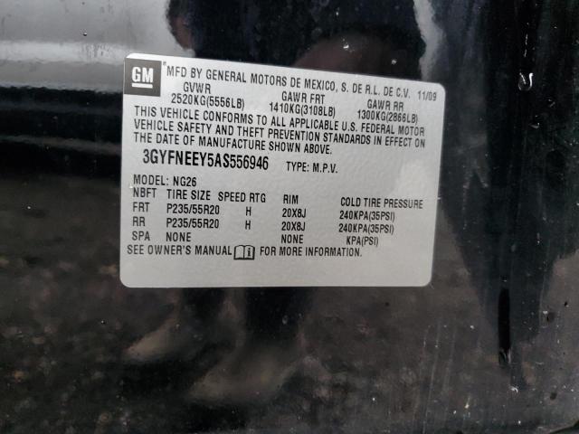 3GYFNEEY5AS556946 - 2010 CADILLAC SRX PERFORMANCE COLLECTION Қара фото 12