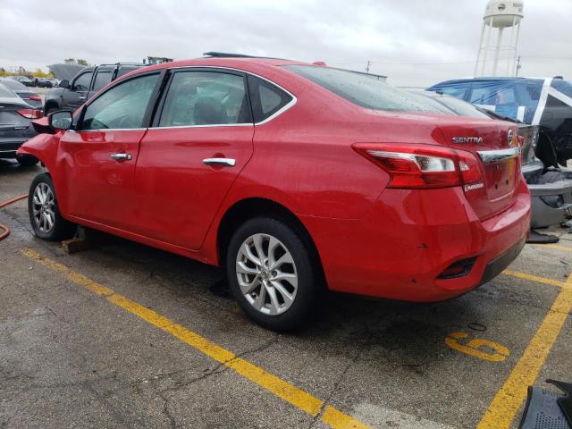 3N1AB7AP7JL604221 - 2018 NISSAN SENTRA S RED photo 2