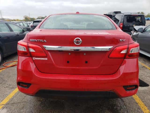 3N1AB7AP7JL604221 - 2018 NISSAN SENTRA S RED photo 6