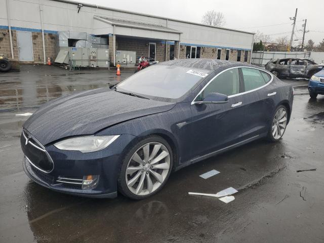 5YJSA1CP2DFP04079 - 2013 TESLA MODEL S ლურჯი ფოტო 1