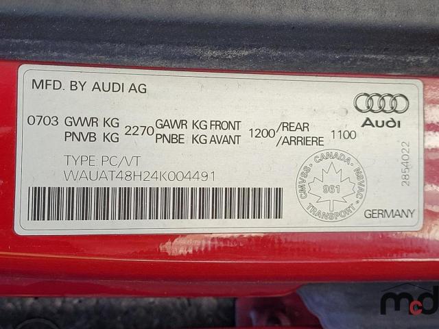 WAUAT48H24K004491 - 2004 AUDI A4 3.0 CABRIOLET BLACK photo 9