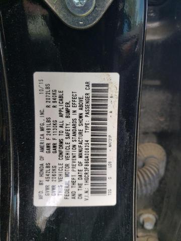 1HGCR3F88GA008354 - 2016 HONDA ACCORD EXL BLACK photo 12