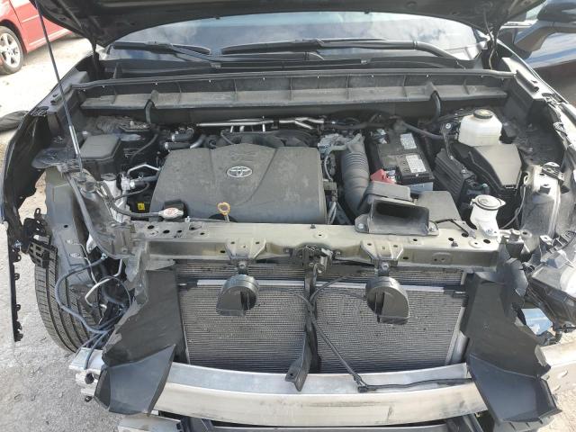 5TDGZRBH1MS551746 - 2021 TOYOTA HIGHLANDER XLE BLACK photo 12