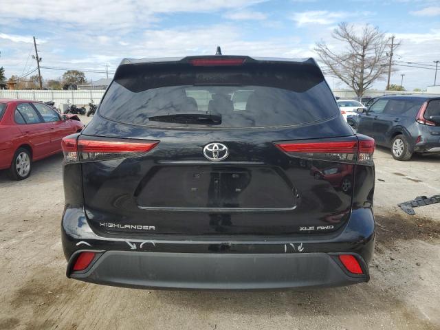 5TDGZRBH1MS551746 - 2021 TOYOTA HIGHLANDER XLE BLACK photo 6