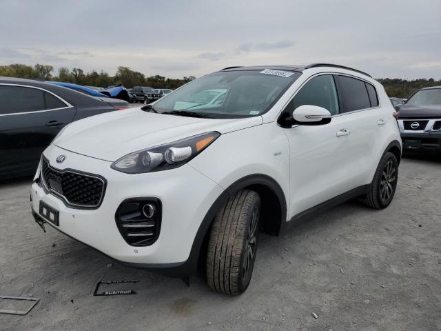 KNDPNCAC2J7372894 - 2018 KIA SPORTAGE EX WHITE photo 1