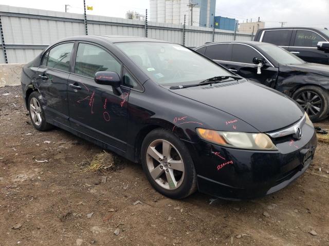 1HGFA16898L028207 - 2008 HONDA CIVIC EX BLACK photo 4