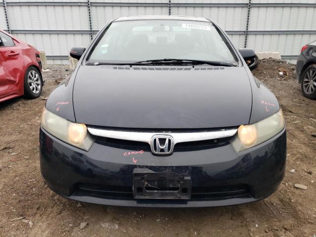 1HGFA16898L028207 - 2008 HONDA CIVIC EX BLACK photo 5