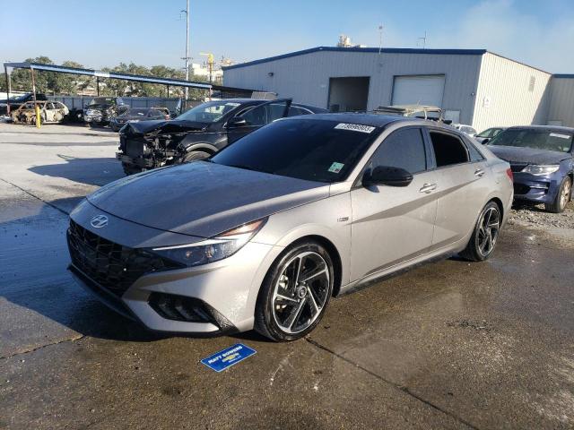 KMHLR4AF6PU497664 - 2023 HYUNDAI ELANTRA N LINE GRAY photo 1