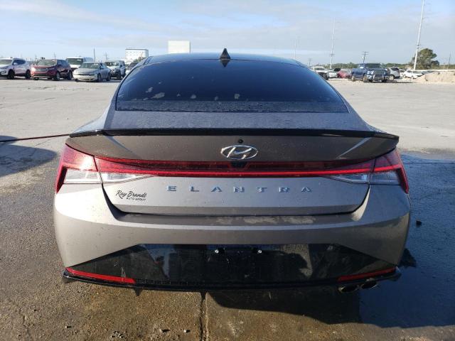 KMHLR4AF6PU497664 - 2023 HYUNDAI ELANTRA N LINE GRAY photo 6