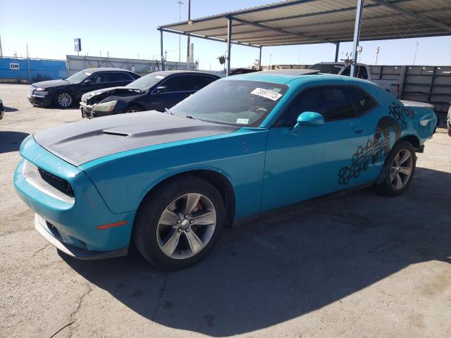 2C3CDZAT1FH715702 - 2015 DODGE CHALLENGER SXT BLUE photo 1