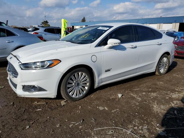 3FA6P0PU3DR285450 - 2013 FORD FUSION SE PHEV WHITE photo 1