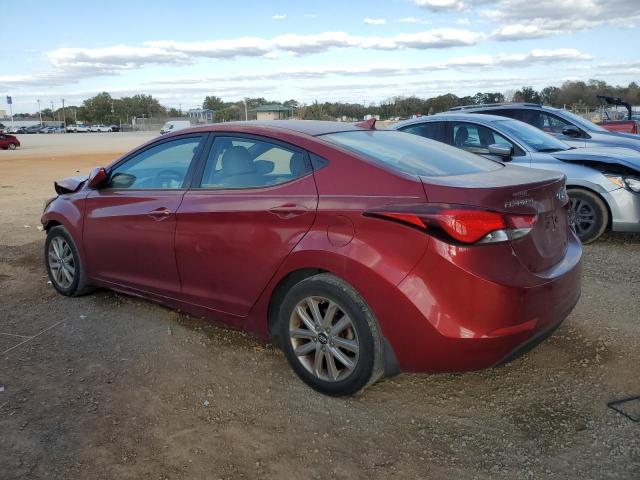 5NPDH4AEXFH592742 - 2015 HYUNDAI ELANTRA SE RED photo 2