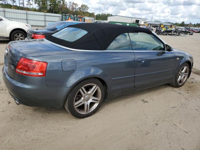 WAUDF48H68K009655 - 2008 AUDI A4 2.0T CABRIOLET QUATTRO GRAY photo 3