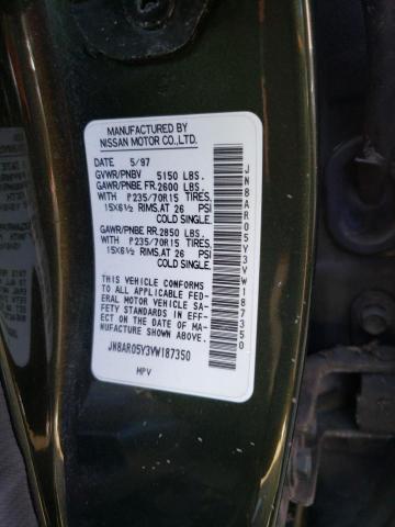 JN8AR05Y3VW187350 - 1997 NISSAN PATHFINDER LE 绿色 照片 13