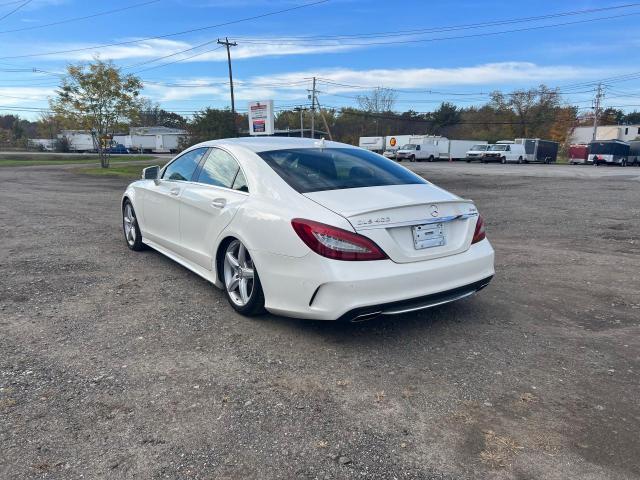 WDDLJ6HB8FA133567 - 2015 MERCEDES-BENZ CLS 400 4MATIC WHITE photo 3