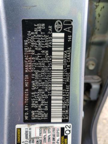 2T1KR32E65C425745 - 2005 TOYOTA COROLLA MA XR BLUE photo 12