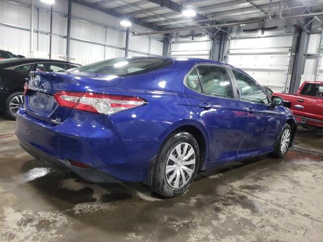 4T1B31HK1JU503179 - 2018 TOYOTA CAMRY LE BLUE photo 3