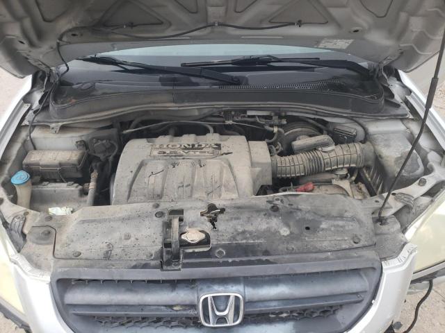 2HKYF18725H548360 - 2005 HONDA PILOT EXL SILVER photo 12