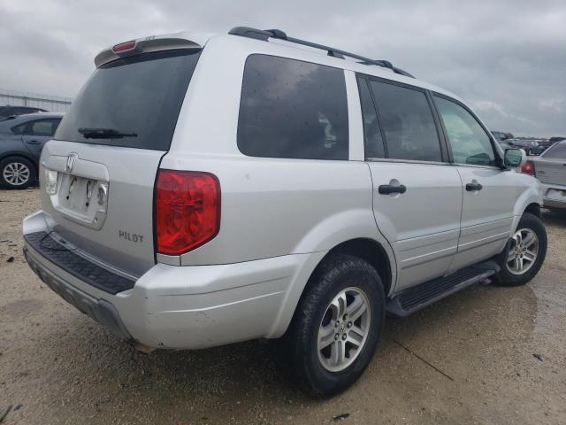 2HKYF18725H548360 - 2005 HONDA PILOT EXL SILVER photo 3