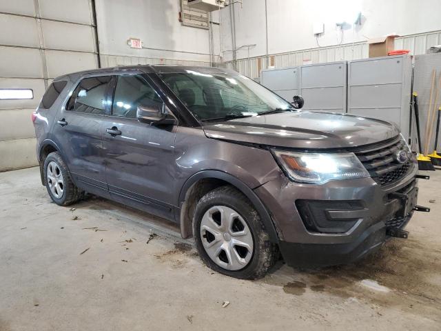 1FM5K8AR3HGC79082 - 2017 FORD EXPLORER POLICE INTERCEPTOR 灰色 照片 4