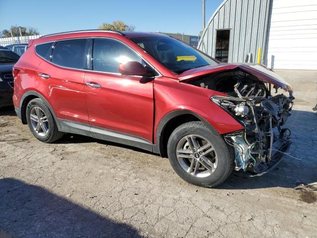 5XYZU3LB2HG489341 - 2017 HYUNDAI SANTA FE S RED photo 4