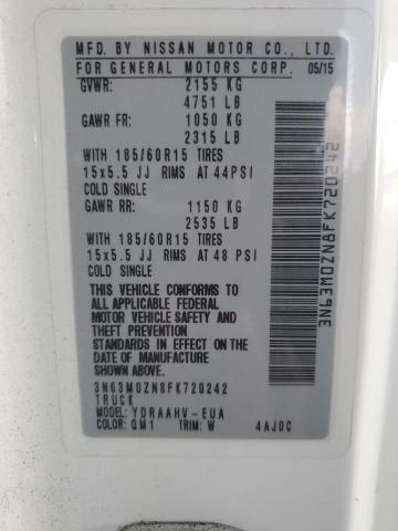 3N63M0ZN8FK720242 - 2015 CHEVROLET CITY EXPRE LT 白色 照片 13