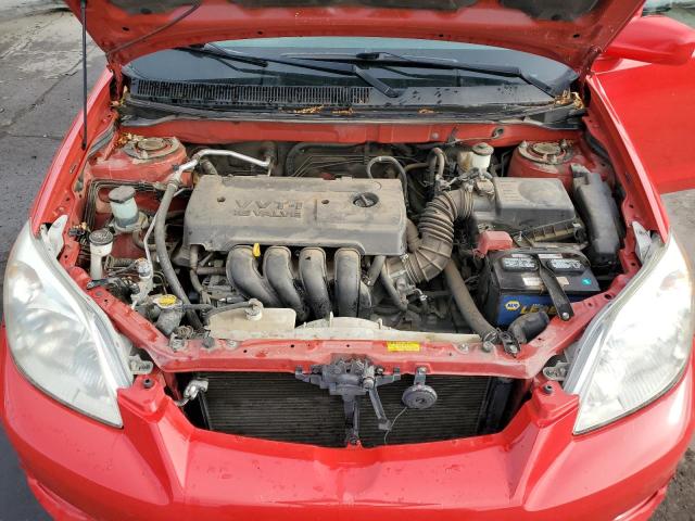 2T1KR32E27C661540 - 2007 TOYOTA COROLLA MA XR RED photo 11