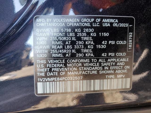 1V2VMPE84PC032507 - 2023 VOLKSWAGEN ID.4 PRO S შავი ფოტო 12