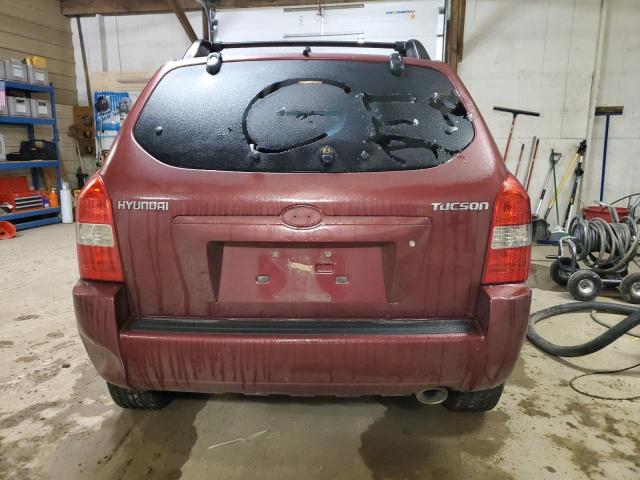 KM8JM12BX6U336684 - 2006 HYUNDAI TUCSON GL MAROON photo 6