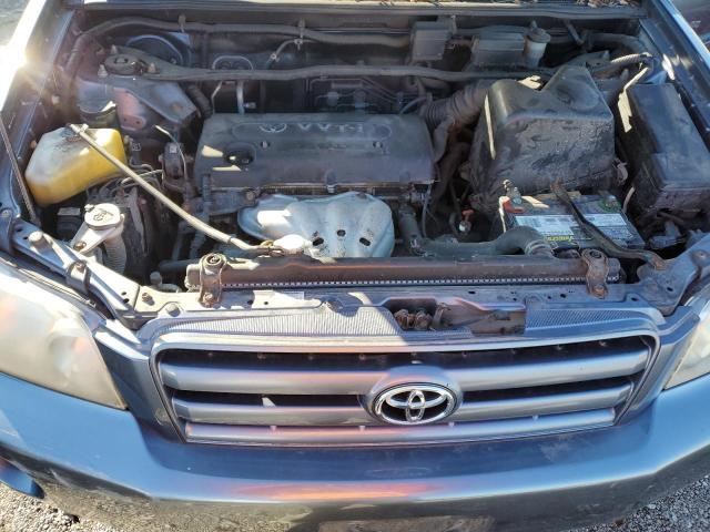 JTEDD21AX50117399 - 2005 TOYOTA HIGHLANDER BLUE photo 11