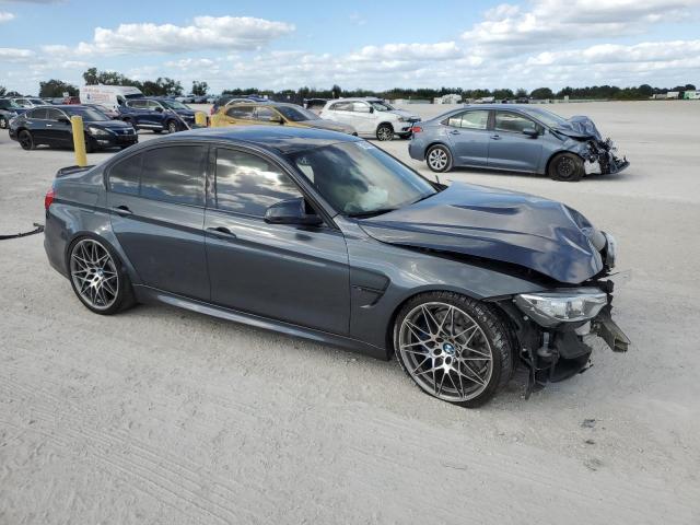 WBS8M9C55H5G83374 - 2017 BMW M3 GRAY photo 4