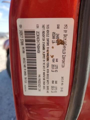 2C3KA63H17H684450 - 2007 CHRYSLER 300C RED photo 12