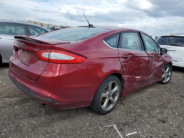 3FA6P0H73FR209139 - 2015 FORD FUSION SE RED photo 3