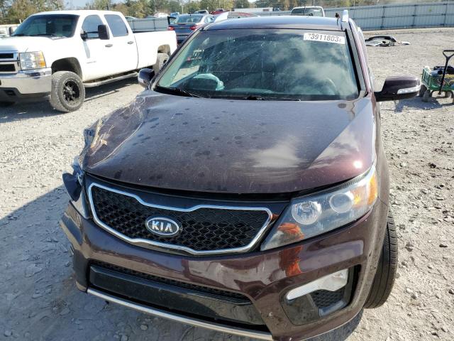 5XYKW4A28CG274818 - 2012 KIA SORENTO SX MAROON photo 5