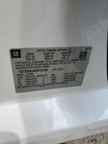 1GYS3KKJ5GR150428 - 2016 CADILLAC ESCALADE ESV PLATINUM თეთრი ფოტო 13