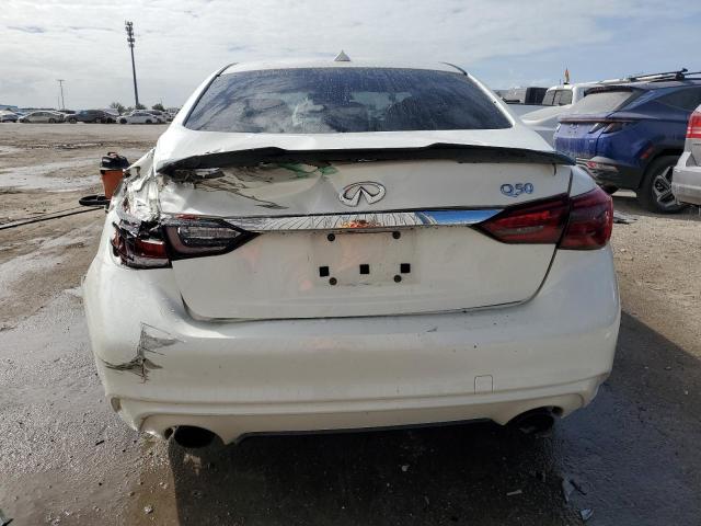 JN1EV7AP2JM357043 - 2018 INFINITI Q50 LUXE WHITE photo 6