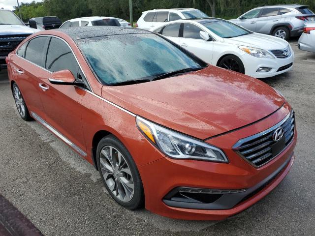 5NPE34AB3FH148157 - 2015 HYUNDAI SONATA SPORT ORANGE photo 4