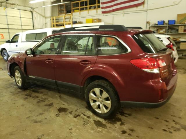 4S4BRCAC6C3231346 - 2012 SUBARU OUTBACK 2.5I MAROON photo 2