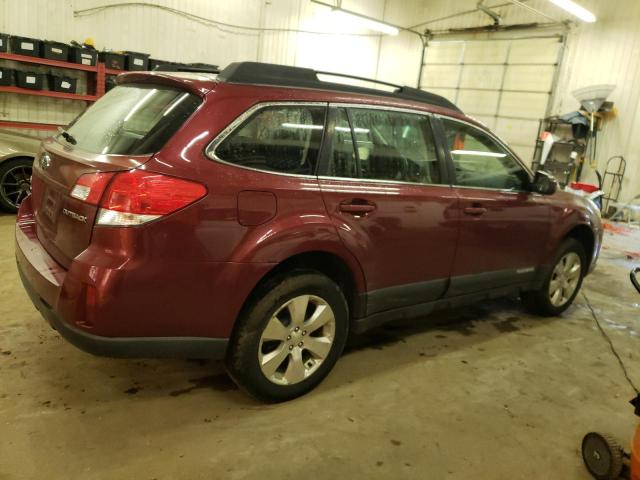 4S4BRCAC6C3231346 - 2012 SUBARU OUTBACK 2.5I MAROON photo 3