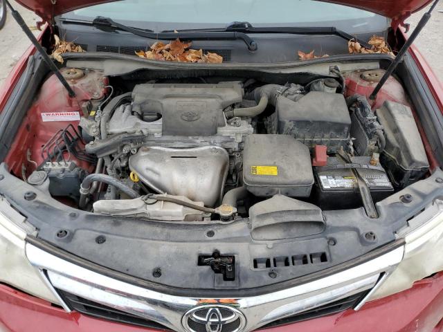 4T1BF1FK1CU607751 - 2012 TOYOTA CAMRY BASE RED photo 11