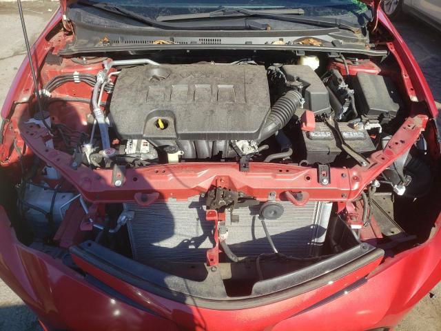 2T1BURHE3HC852264 - 2017 TOYOTA COROLLA L RED photo 11