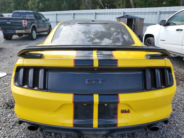 1FA6P8CFXF5341203 - 2015 FORD MUSTANG GT YELLOW photo 6