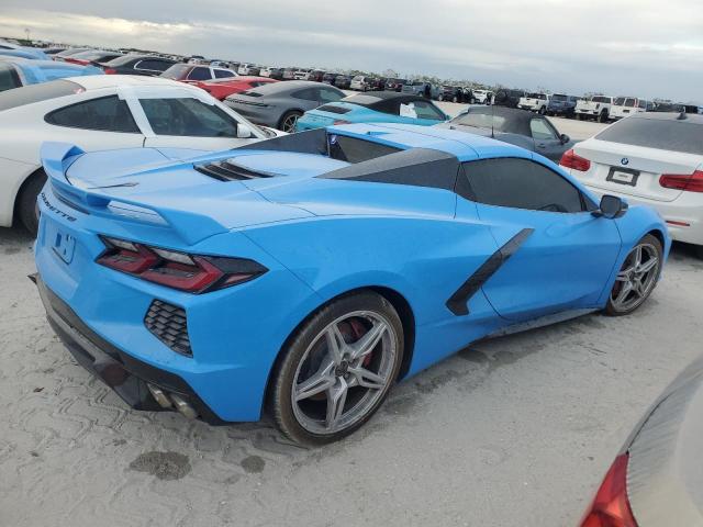 1G1YC3D42N5100290 - 2022 CHEVROLET CORVETTE STINGRAY 3LT BLUE photo 3