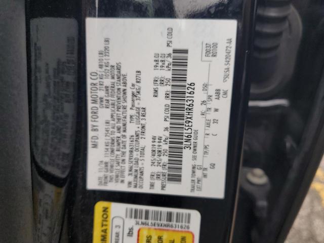 3LN6L5E9XHR631626 - 2017 LINCOLN MKZ RESERVE შავი ფოტო 12