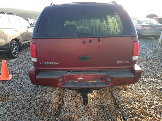 1GKDT13W7W2528988 - 1998 GMC JIMMY BURGUNDY photo 6