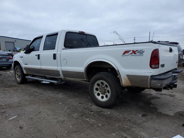 1FTWW31P65EA57240 - 2005 FORD F350 SRW SUPER DUTY WHITE photo 2